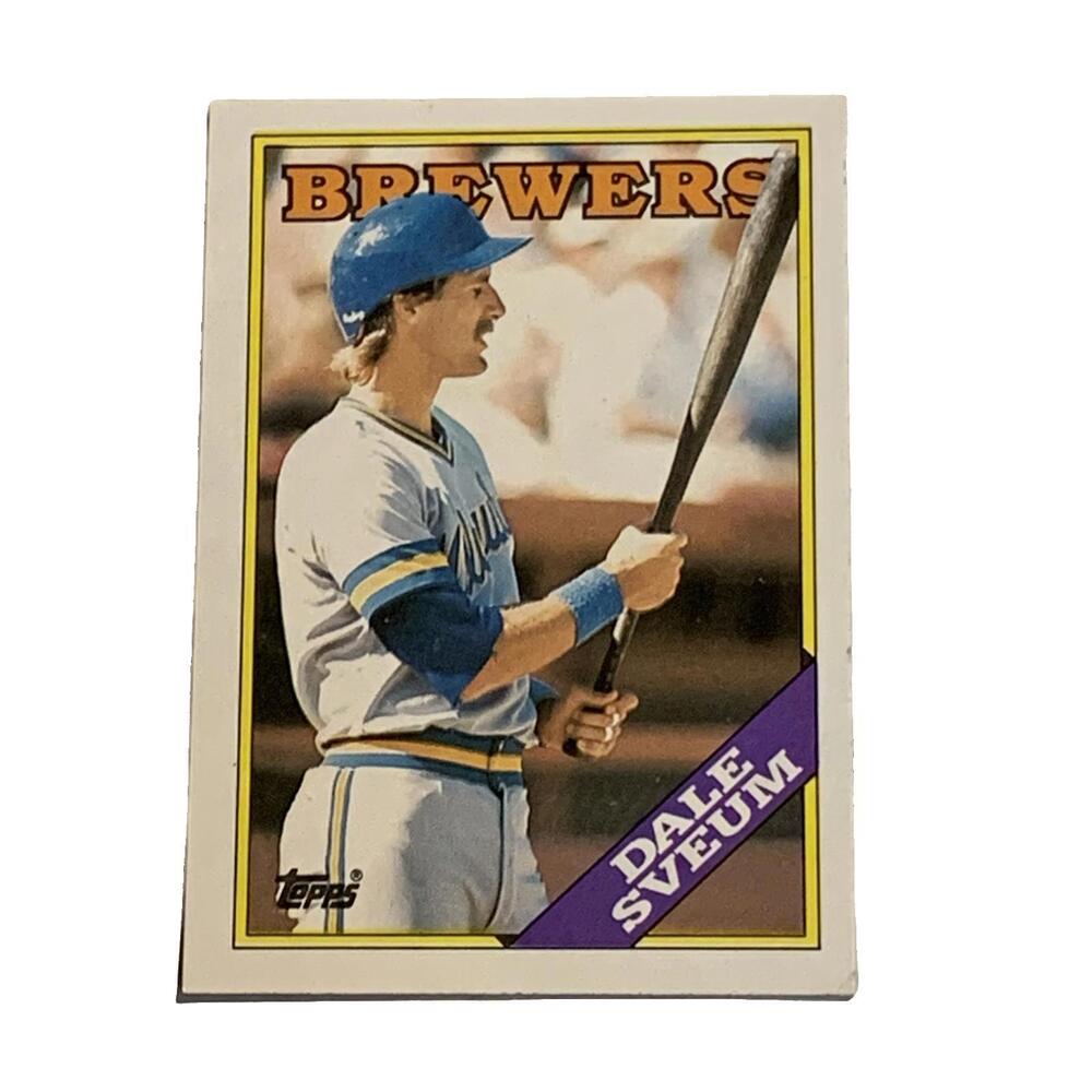 1987 Topps Dale Sveum‎ Brewers Baseball Card #592